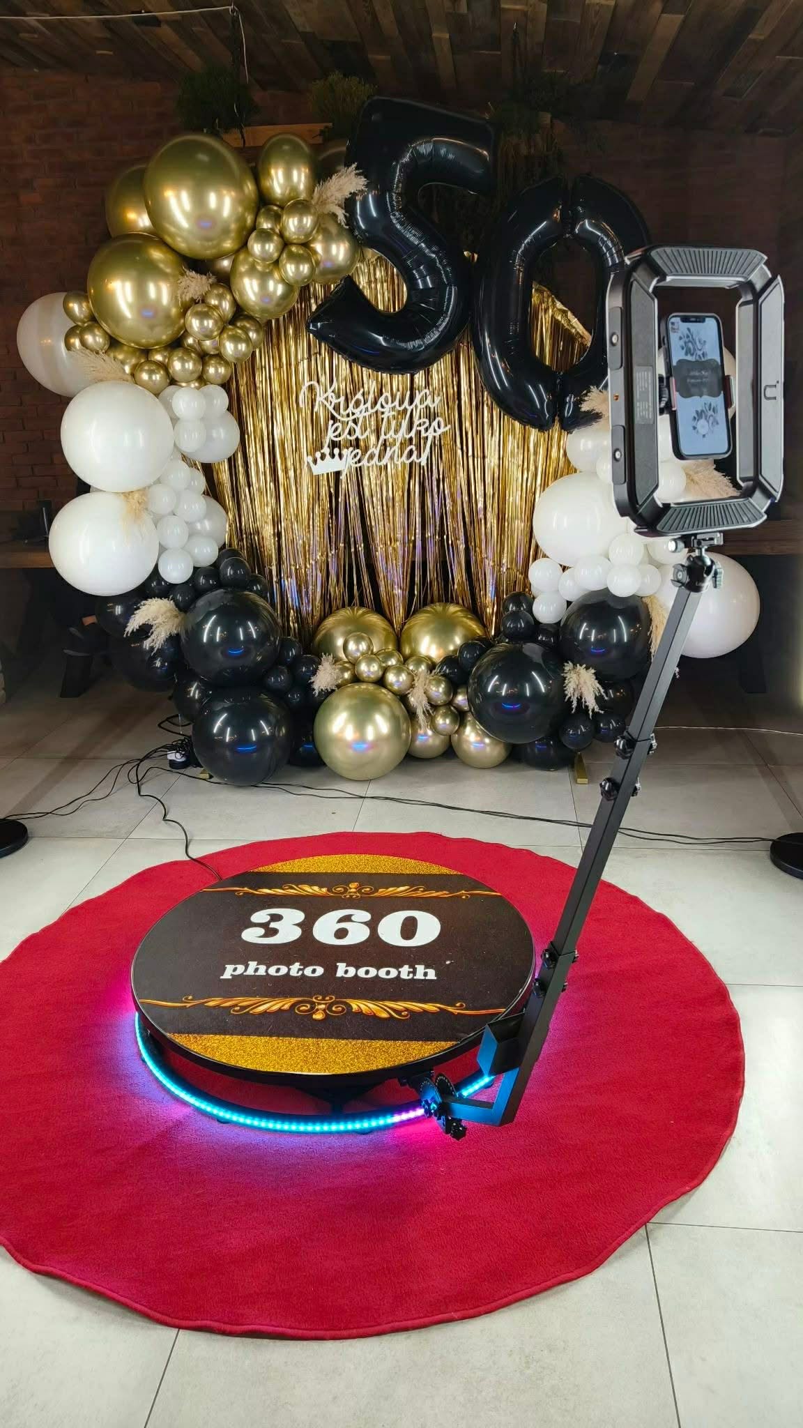 Fotobudka 360 wynajem urodziny 50 Warszawa
